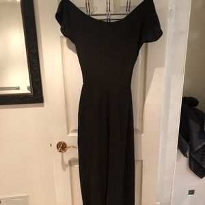 Open back (cross) pant suit